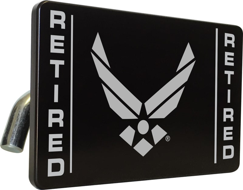 USAF - U.S. Air Force Retired - Tow Hitch Cover